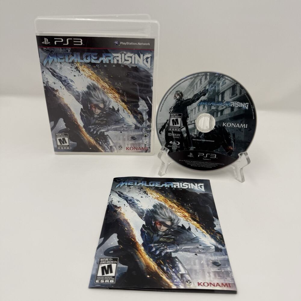 Metal Gear Rising Revengeance PS3 Game CIB Tested
